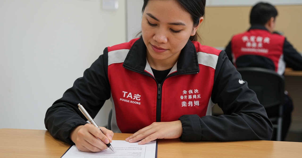 signing a contract renewal in Taiwan