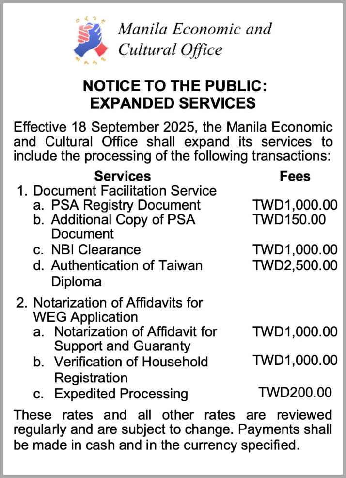 Expanded Services MECO OFWs
